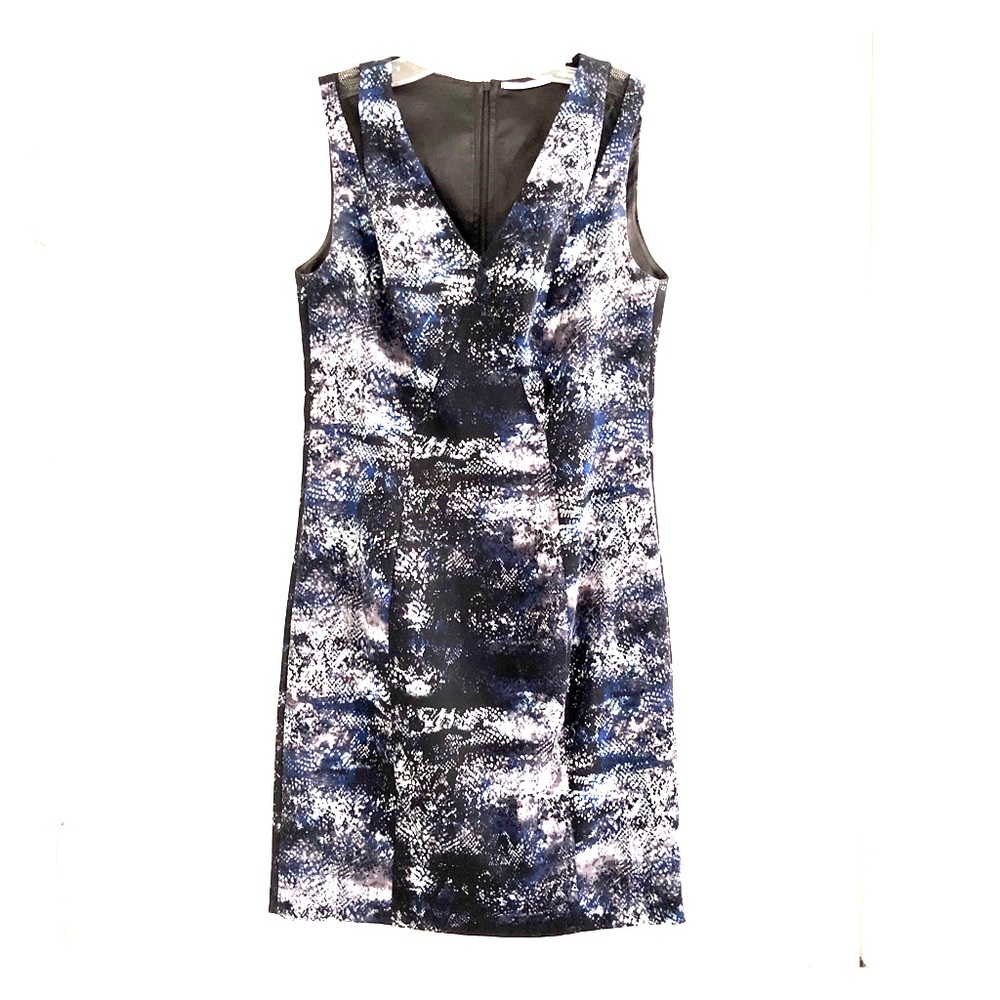 Tahari Sheath Dress with Mesh Shoulder Inserts